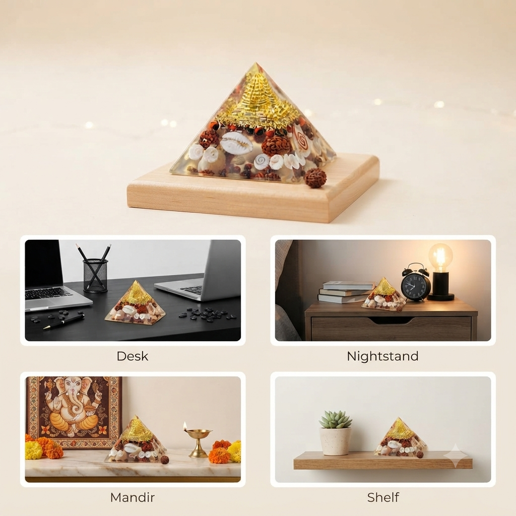 Golden Lakshmi Money Magnet Pyramid - Image 5