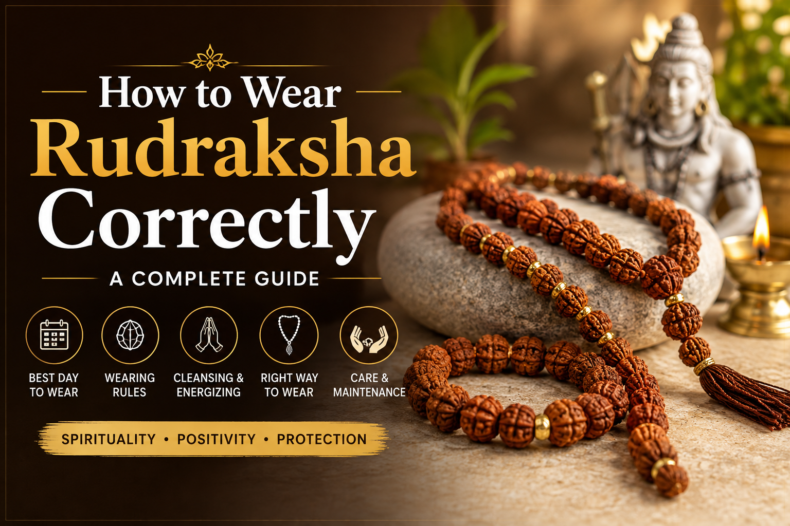 How to Wear Rudraksha Correctly: A Complete Guide