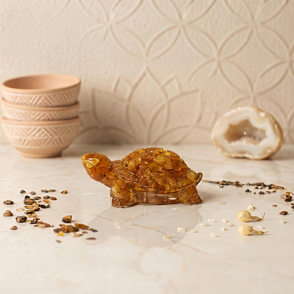 Natural Citrine Tortoise – Vastu Kachua