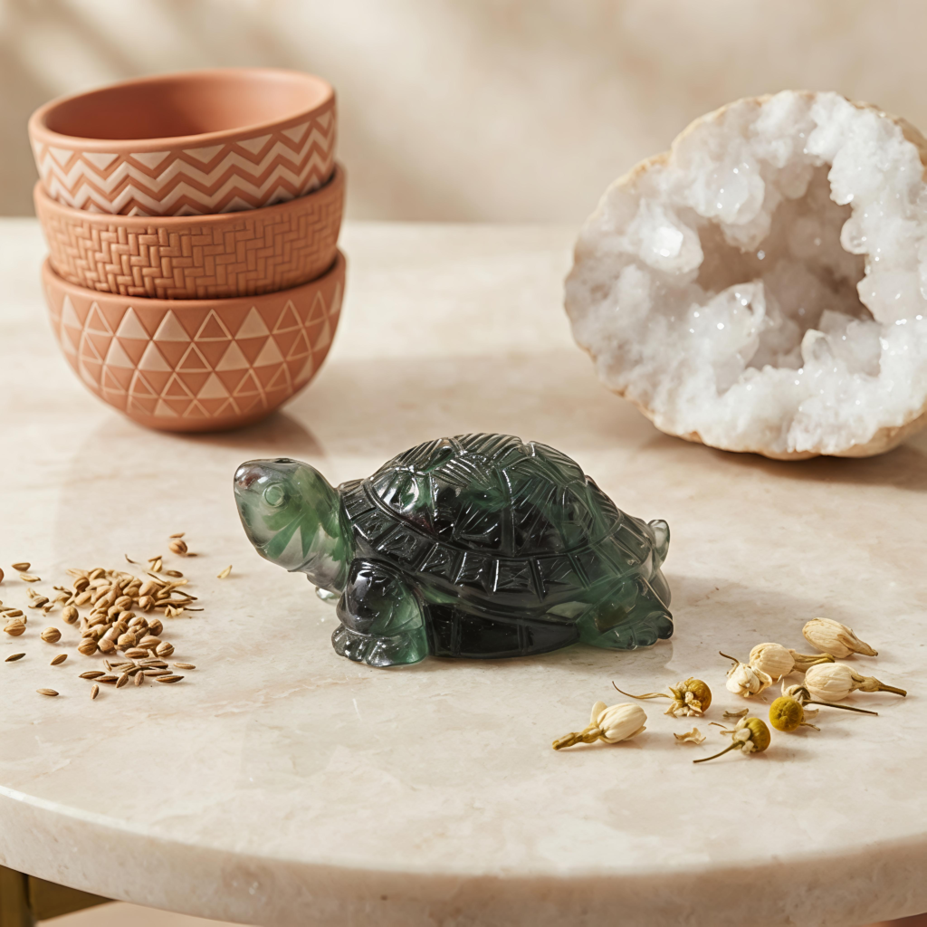 Natural Green Aventurine Tortoise – Vastu Kachua