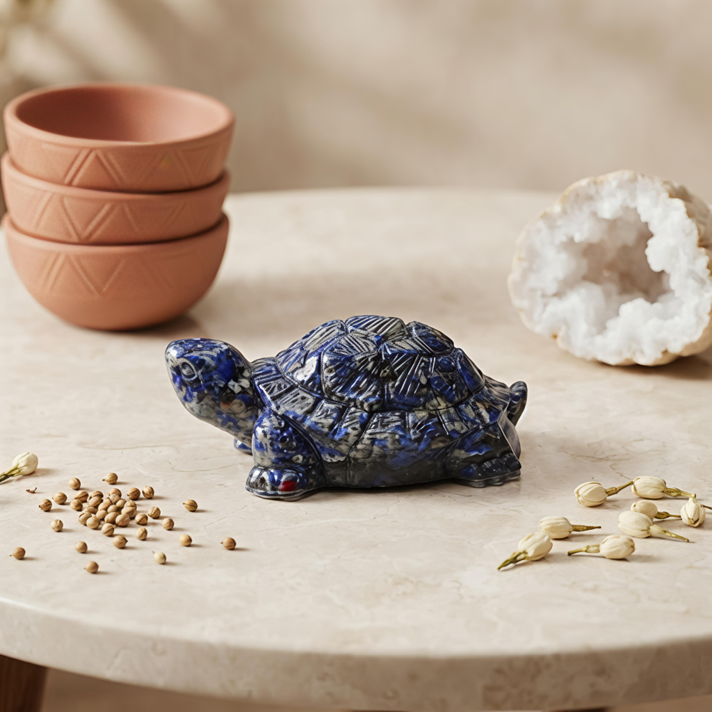 Natural Lapis Lazuli Tortoise – Vastu Kachua