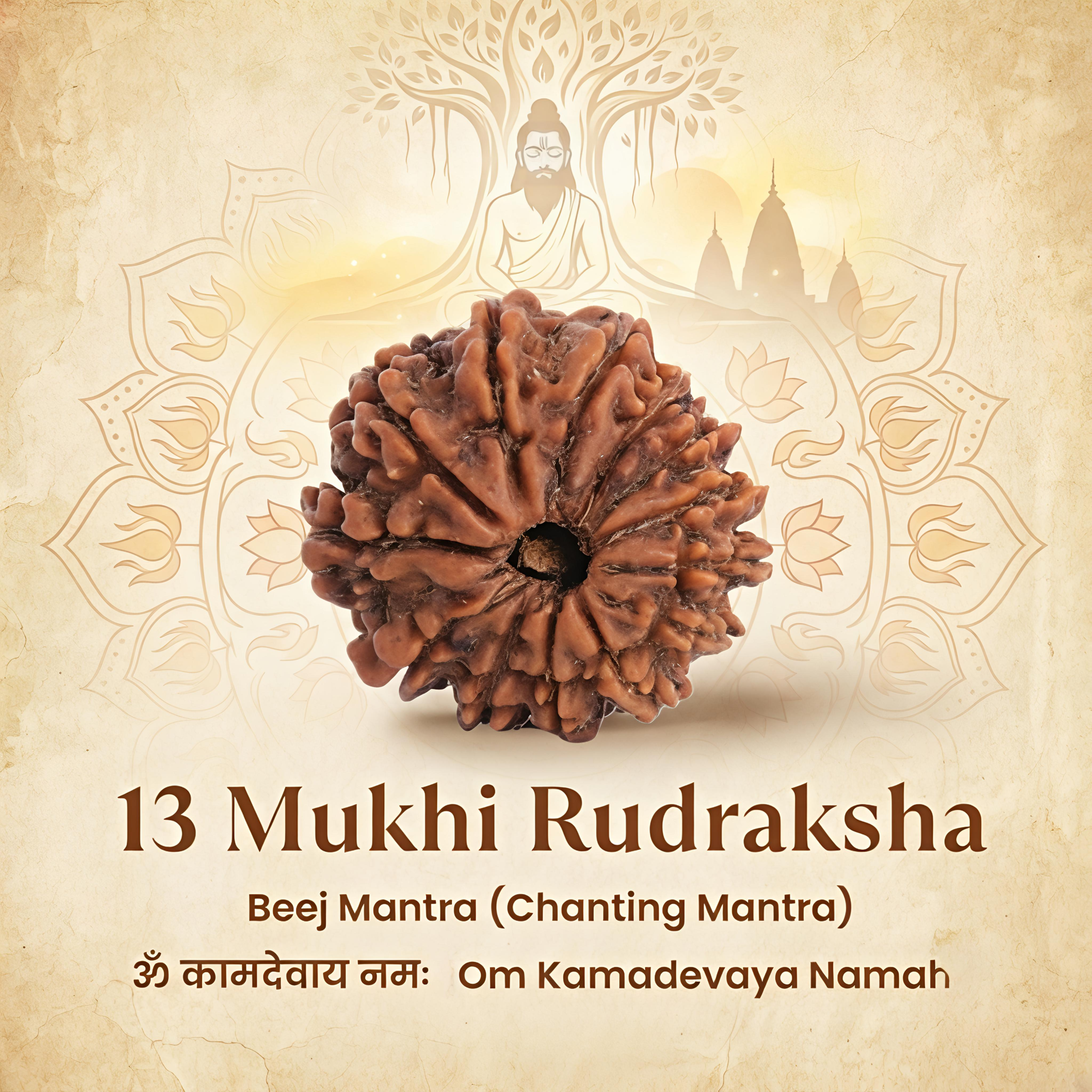 Nepal Origin 13 Mukhi Rudraksha – 20mm to 25mm - Image 4