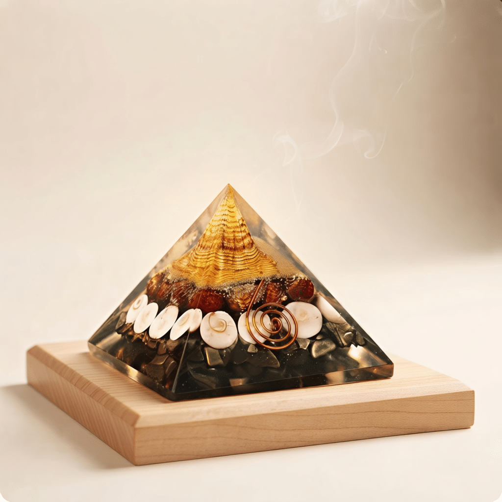 Lakshmi Yantra Pyrite Pyramid – Vastu & Prosperity Pyramid