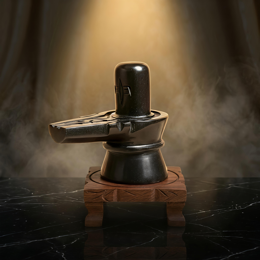 Black Stone Shivling (15 cms)