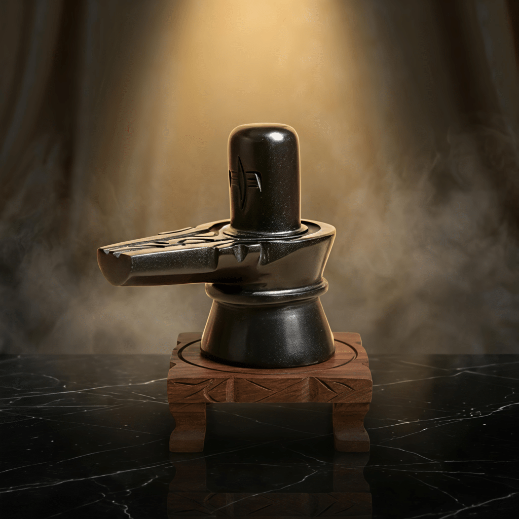 Black Stone Shivling (15 cms)