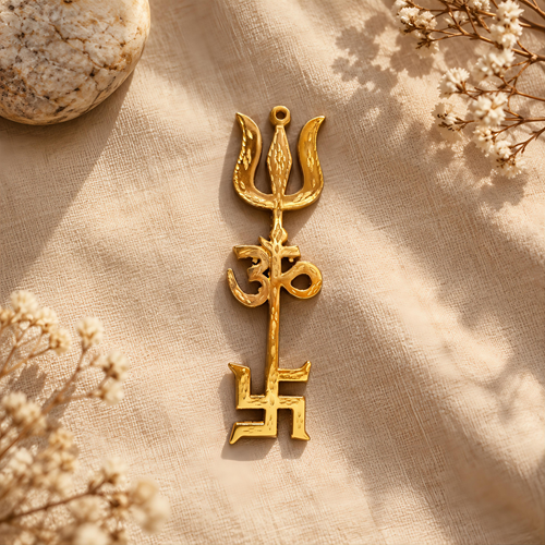 Trishakti Metal Yantra – 21 cm