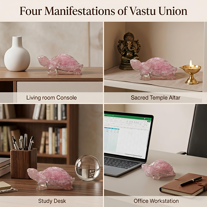 Natural Rose Quartz Tortoise – Vastu Kachua - Image 4