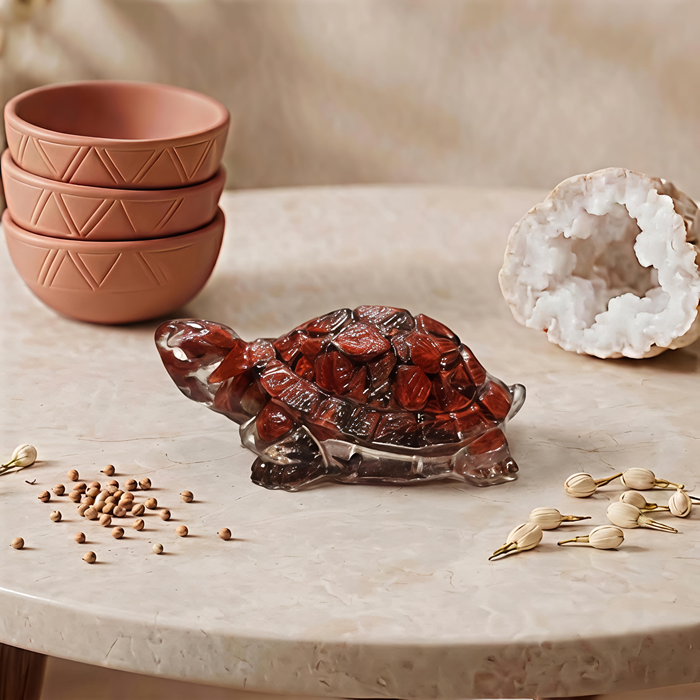 Natural Red Jasper Tortoise – Vastu Kachua