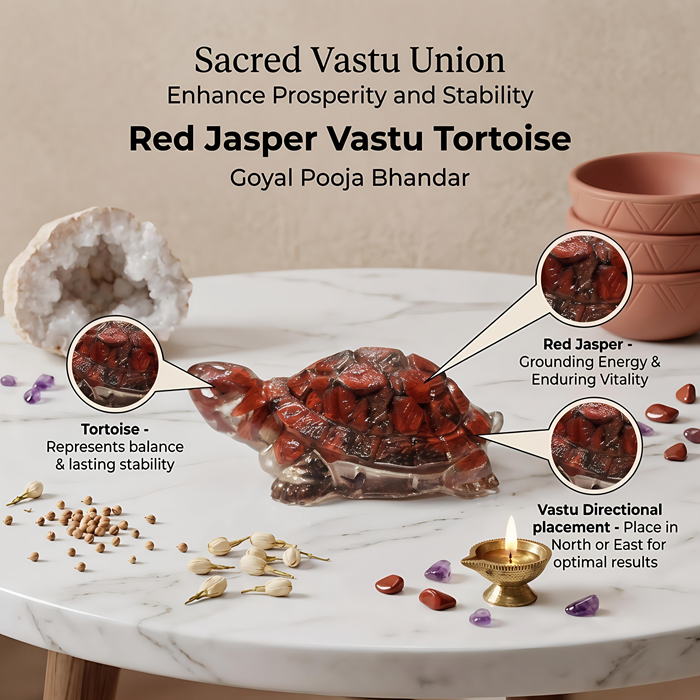 Natural Red Jasper Tortoise – Vastu Kachua - Image 2
