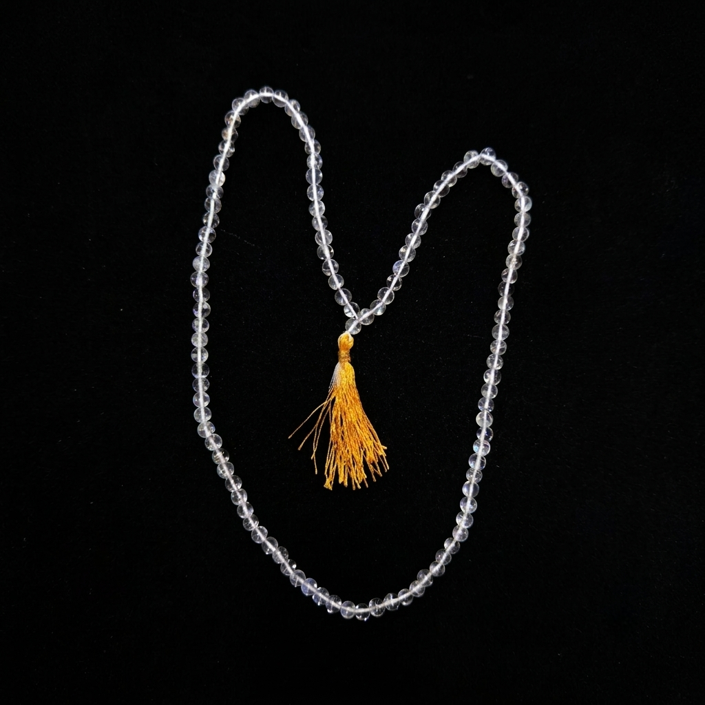 Original Sphatik Mala (Clear) Lab Tested 7 mm