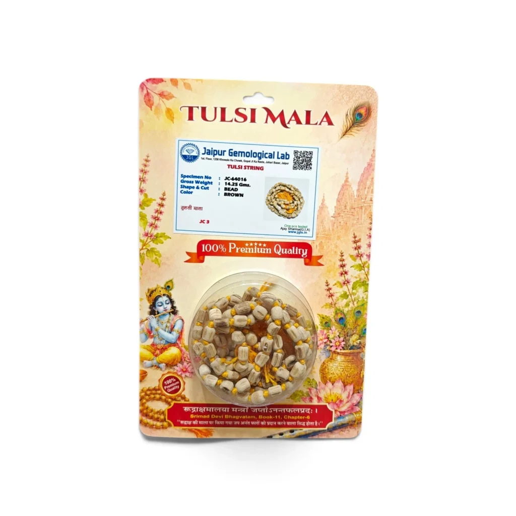 Original Tulsi Japa Mala 108+1 Beads | Lab Tested